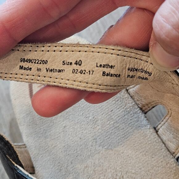 Dansko Season Sandals Women’s 40 US 9.5-10 Black Leather Comfort Platform Shoe - Picture 8 of 11